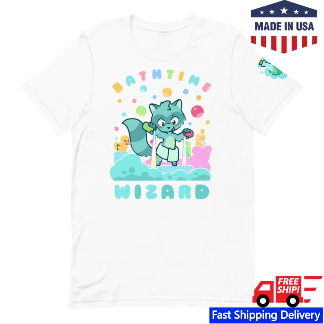 Official Pretend Again Bathtime Wizard T-Shirts White (OwO / Oh Woah! Shirt) Pretendagain