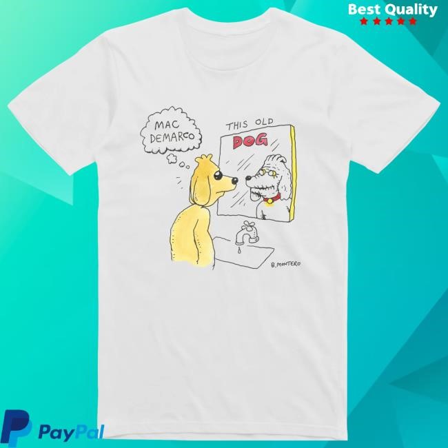 Dog Mirror White T Shirt Mac DeMarco