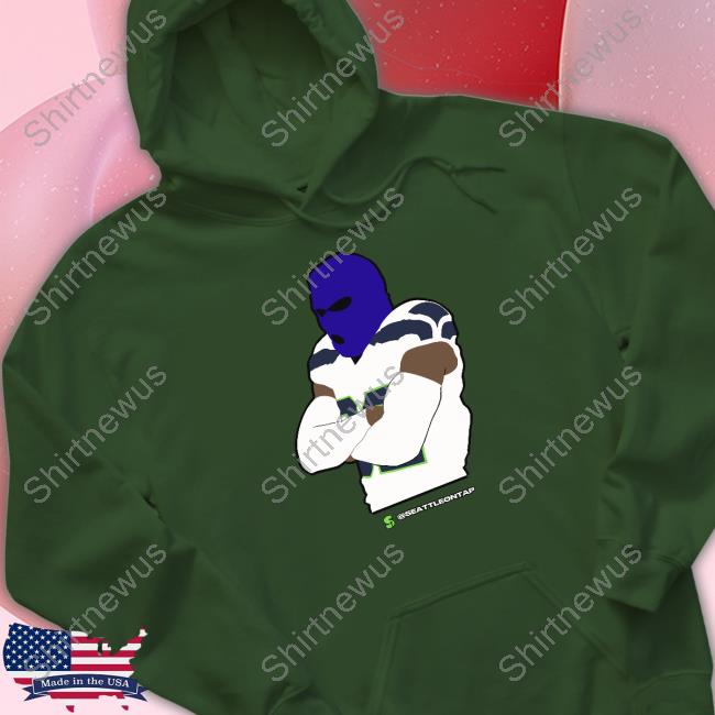 Seahawks Blue Ski Mask Win Tee Shirt