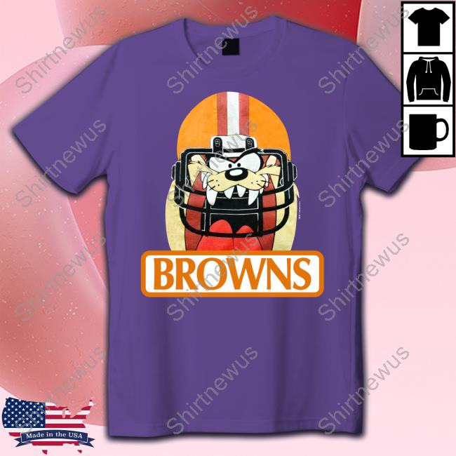 Jake Paul Cleveland Browns Tazmanian Taz Devil Helmet Shirts