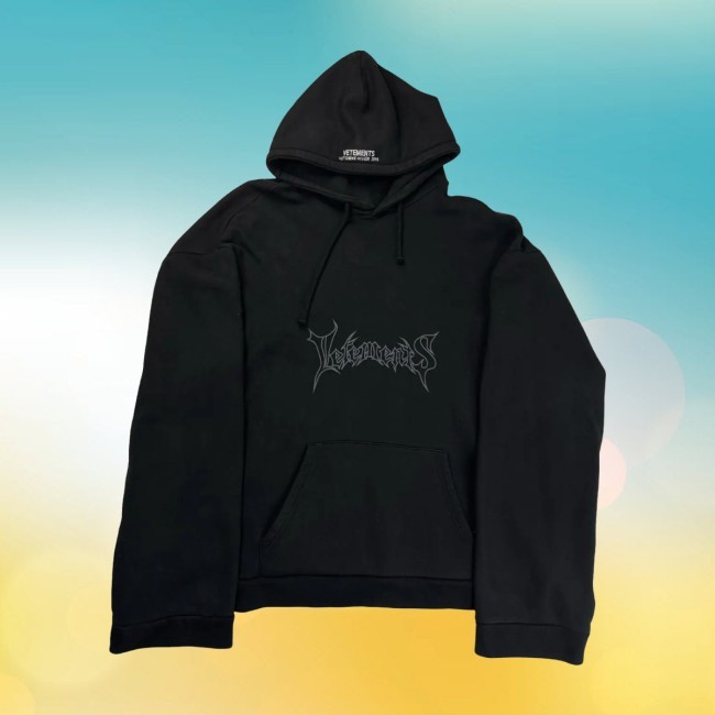 Official Vetements Aw15 Og Metal Long Sleeve Hoodie - Vetements