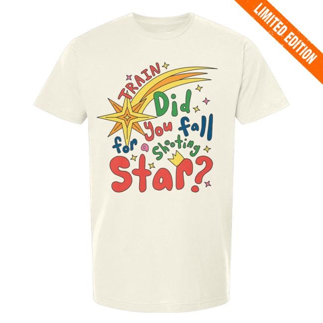 Train Official Merch | Shooting Star Tshirt | Train Clothing Apparel Savemesanfrancisco