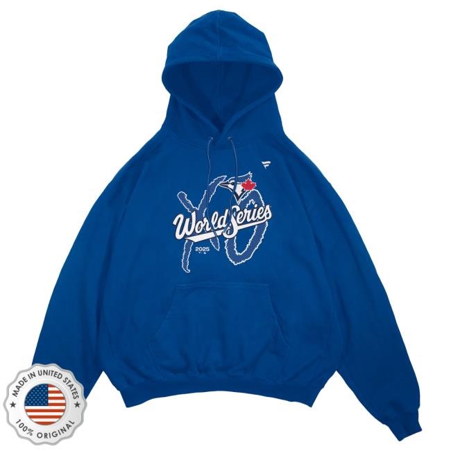 Official MLB Shop Men's Toronto Blue Jays x The Weeknd Fanatics Black 2025 World Series Legacy Popover Hoodie Toronto Blue Jays Merch