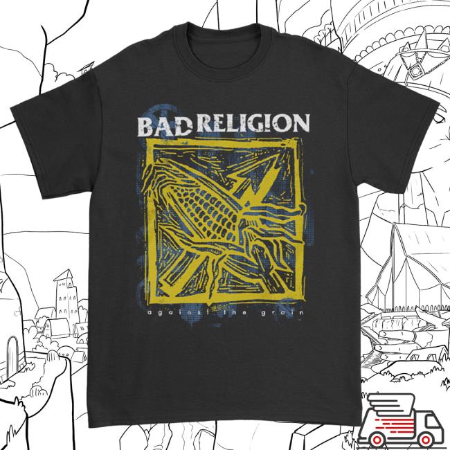Official Kings Road Merch Store Bad Religion Against The Grain T-Shirt (Black) BadReligion Kings Road Shop