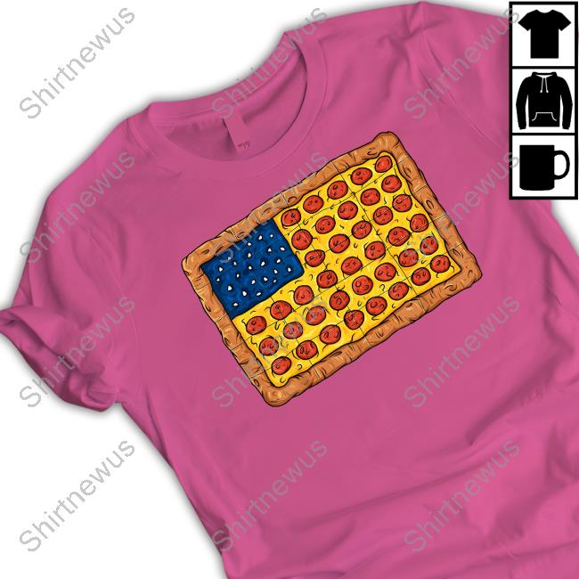 Official Pizza American Flag 4th Of July Funny Food Hoodie
