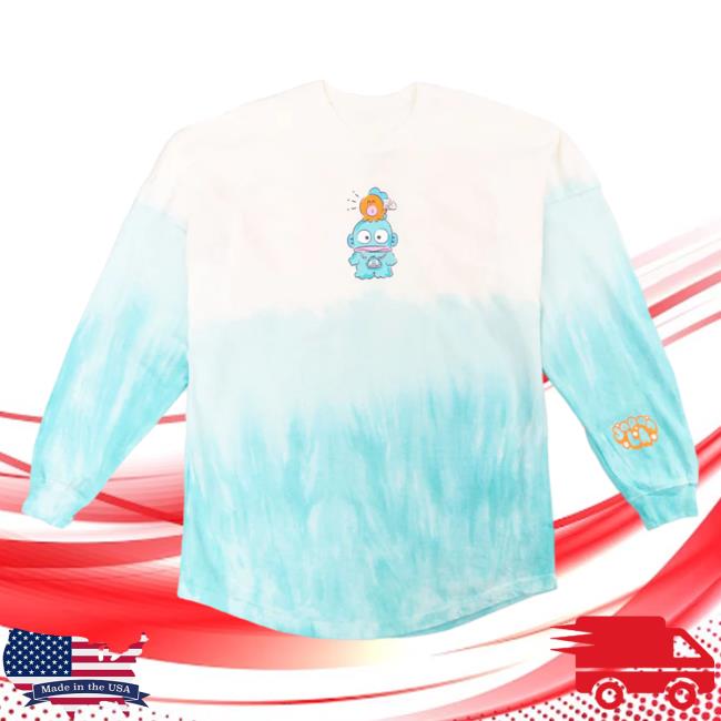 Official Sanrio Apparel Clothing Merch Store Shop Hangyodon Japanla Tie-Dye Spirit Popover Sweatshirt