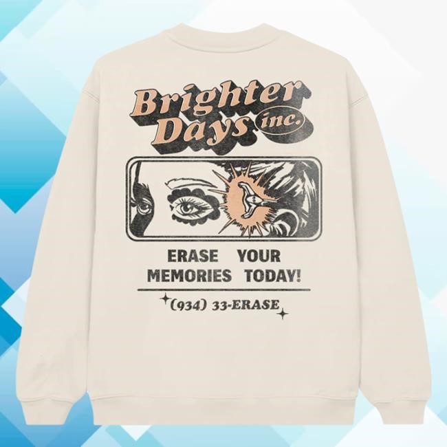 Official Ariana Grande Merch Store Shop Ariana Grande Brighter Days Memories Crew neck Sweatshirt ArianaGrande