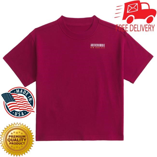 Abercrombie And Fitch Relaxed Ypb Imagery Graphic Logo Tee Performance