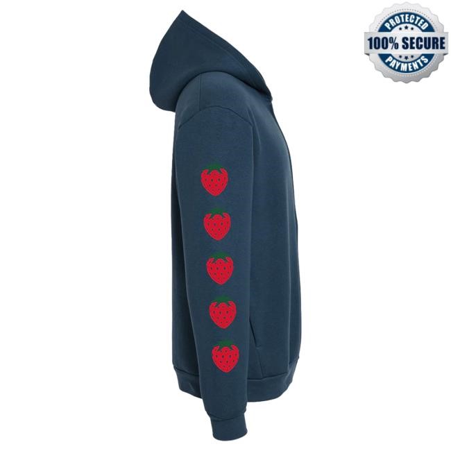 Comfortable Laufey Strawberry Zip Hoodie For Fans