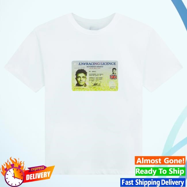 Official Lando Norris Lando Licence Fitted Shirt - White LandoNorris