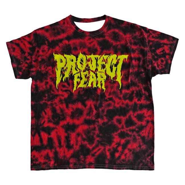 Official Fear Club Merch Store Shop Fear Gear Project Fear - Metal - Crystal Tie-Dye - Shirt 2025 - Red/Black FearGear