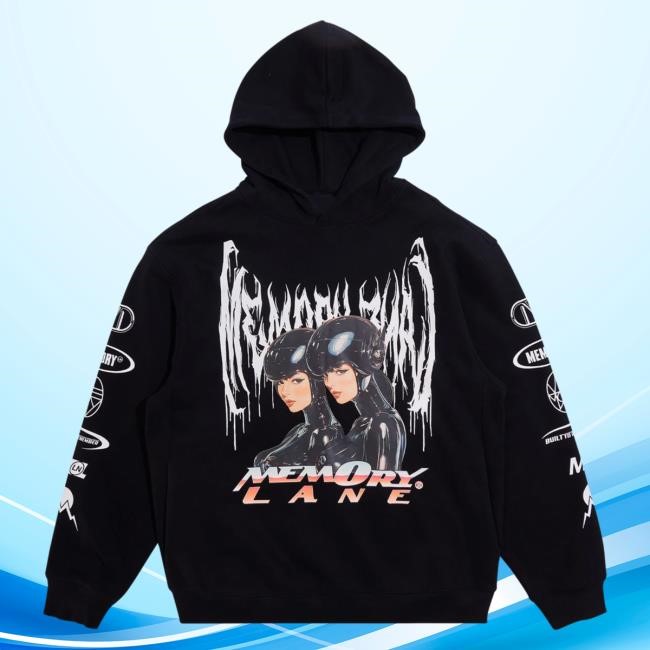 Official Complex Merch Store Memory Lane LA Mash Up Hood (Vintage Black)