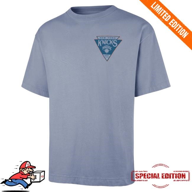 Official Madison Square Garden Merch New York Knicks '47 Brand Knicks Switchback Ravine Foundation Shirt MSG Shop