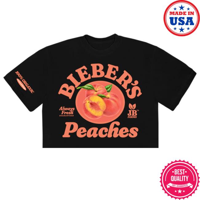 Bieber's Peaches Crop Top Shirt