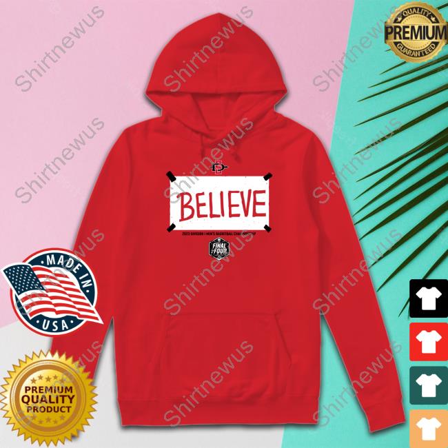 Official Breakingt Merch San Diego State Basketball Believe Shirt