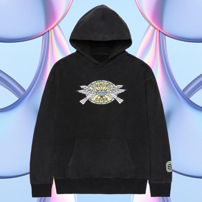 Official Overtime Tv Store OverTime Merch Diamond Doves Cathedral Crew neck Sweatshirt Overtime Tv Apparel Clothing Shop