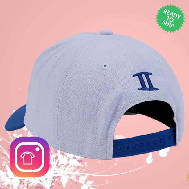 Official Interscope Blue University Snapback Cap