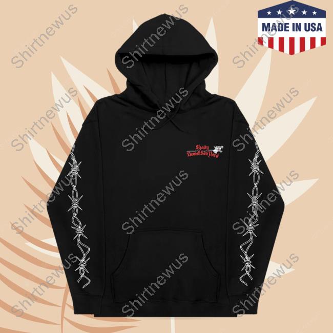 Official Eminem Clothing Store Shop Merch Slim Shady Demolition Barbed Wire Sweaters Black