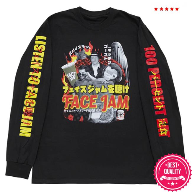 Face Jam Bootleg New Long Sleeve Tee