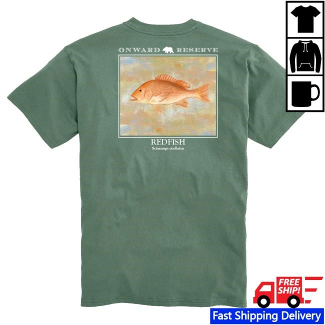 Authentic Onward Reserve Redfish Tee Posy Green