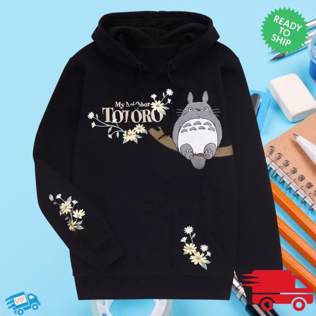 Official Box Lunch Apparel Studio Ghibli My Neighbor Totoro Floral Logo Crew neck Sweatshirt Boxlunch Clothing Store Shop Merch Exclusive