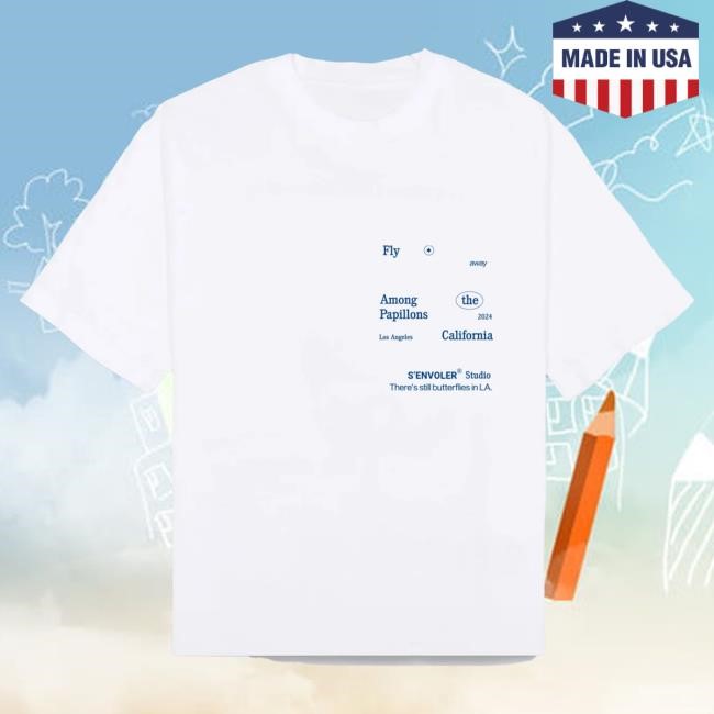 Official Senvoler Store Shop Senvoler Studio Butterflies in LA Tshirt