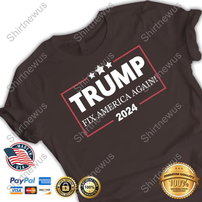 Official Ames2420 Trump Fix America Again 2024 Long Sleeve Tee