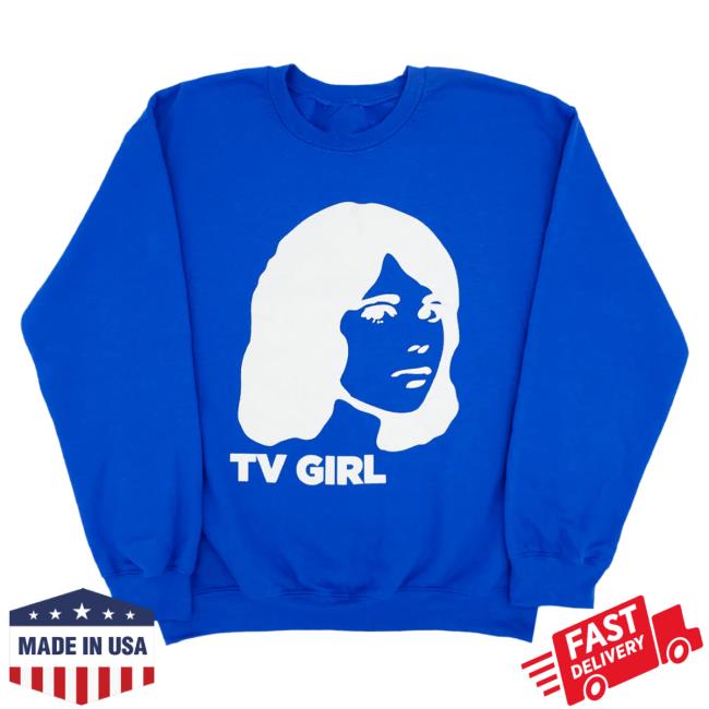 Official Hello Merch Tv Girl Blue Dream Girl Hooded Sweatshirt TvGirl Hellomerch