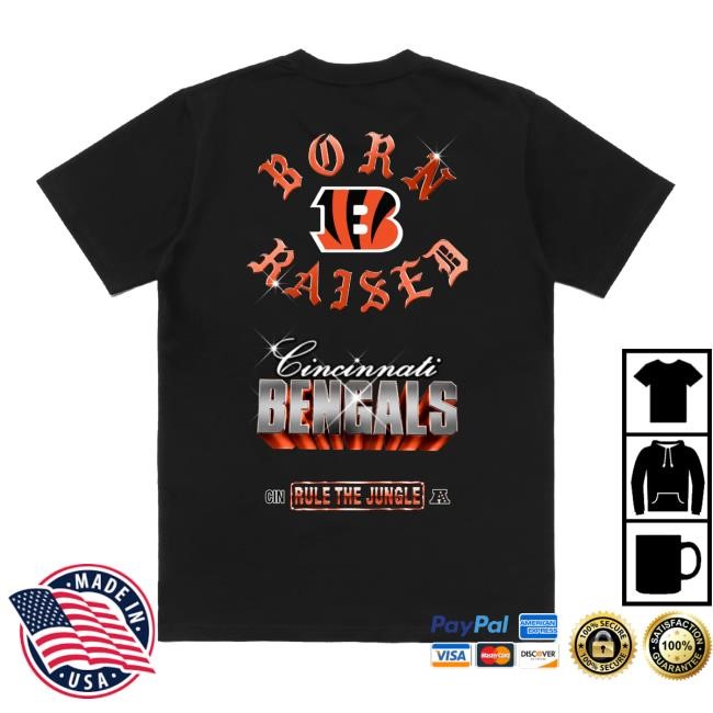 Born X Raised + Bengals Chrome Rocker New Tee