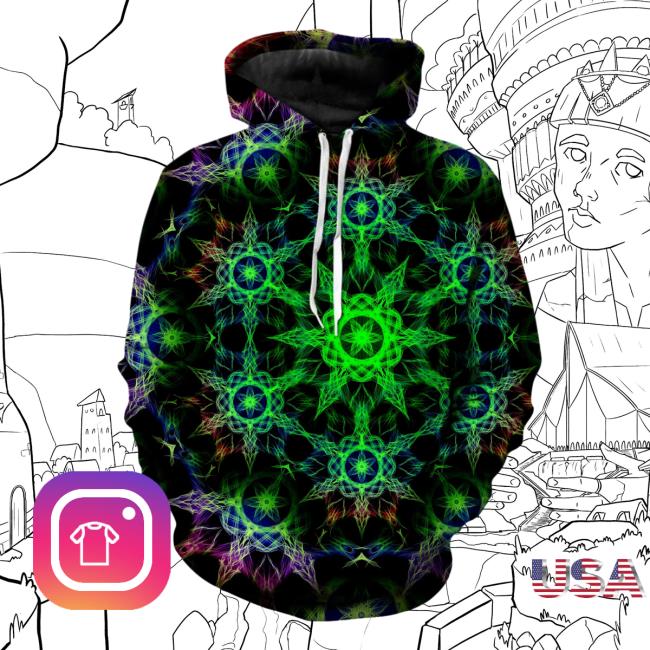 Official Kaleidoscope Jungle Unisex Pullover Hoodie