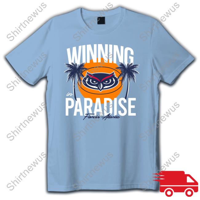Homefield FAU Owls Winning Paradise Tee Official Ncaa Homefield FAU Owls Winning Paradise T-Shirt