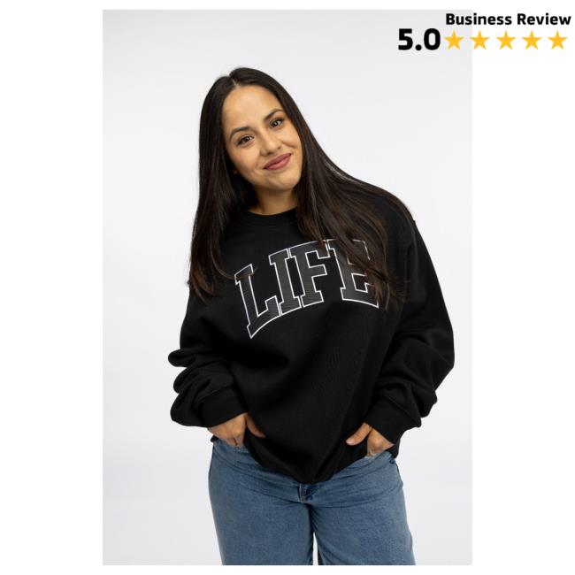 Official Life Church Merch Store Life Embroidered Crewneck Sweatshirt Life Church Apparel Clothing Shop LifeChurch