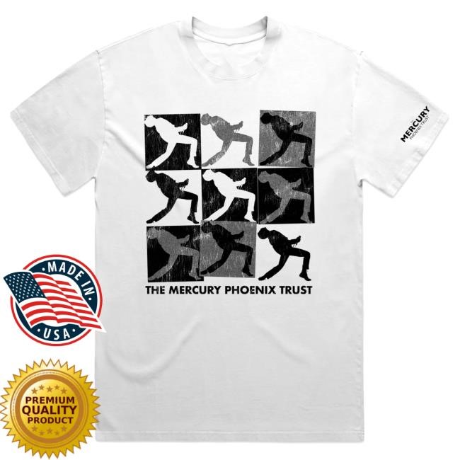 Official Queen Shop Mercury Phoenix Trust Freddie Pop Art White Tees