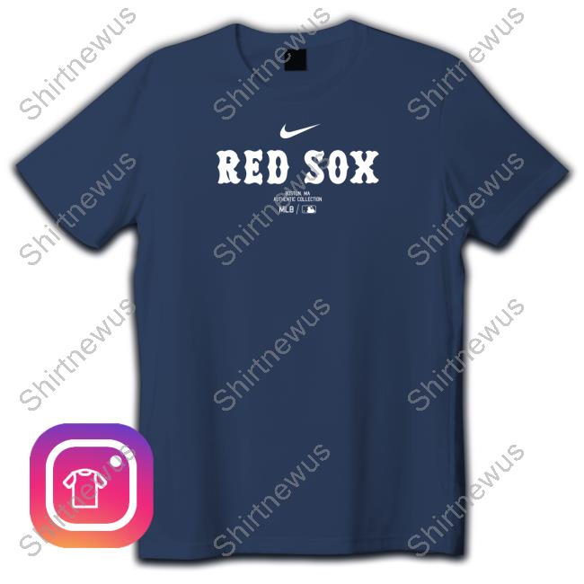 Official Boston Red Sox Authentic Therma Fleece Crewneck - Mens