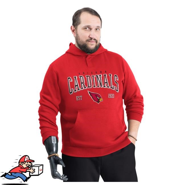 Official NFL Store Men's Arizona Cardinals G-III Sports by Carl Banks Cardinal Adaptive Team Spirit Graphic Hood ArizonaCardinals
