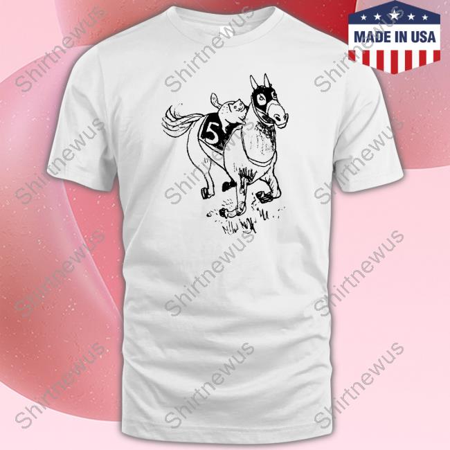 Jockey Cat Riding Horse Shirt Crewneck Sweatshirt