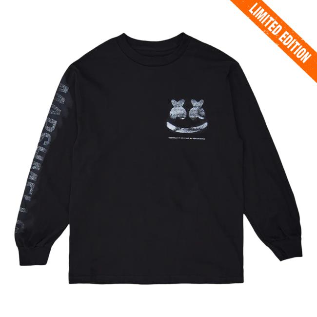 Official Marshmello Merch Store Marshmello Out Of Focus Long Sleeve New Shirt Marshmello Apparel Clothing Shop Marshmello