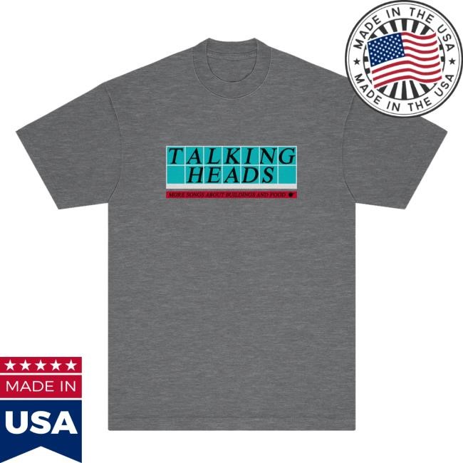 Official Talking Heads Merch Store Tiled Logo Shirt Talking Heads
