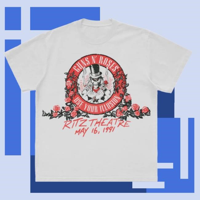 Ritz Theatre White Shirt - Guns N' Roses Official Store