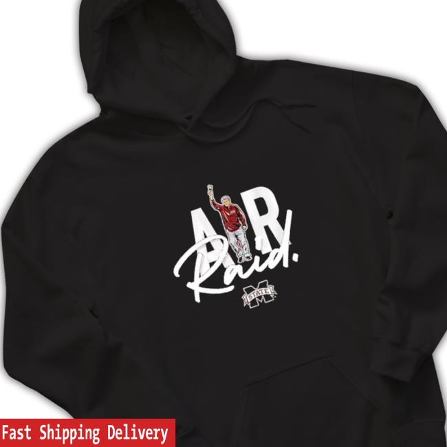 Official Mississippi state bulldogs mike leach air raid Hooded Sweatshirt