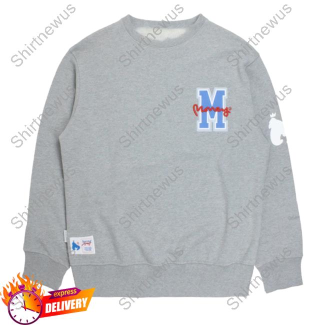 Official Money Clothing Big M Crewneck Gray Melange