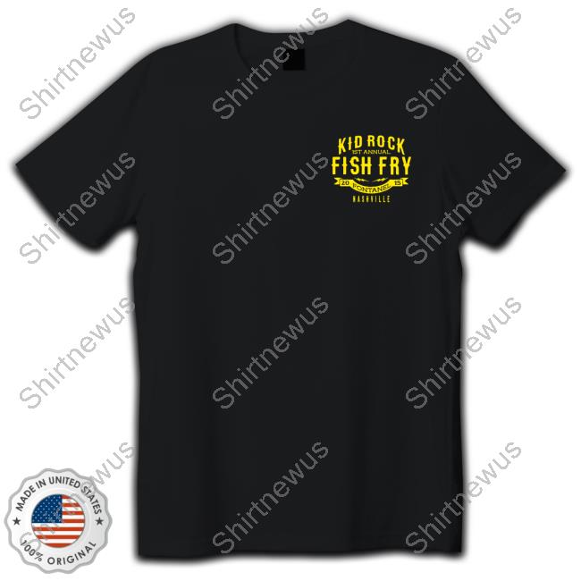1st Annual Kid Rock Fish Fry Fontanel 2015 Nashville Tee Shirt
