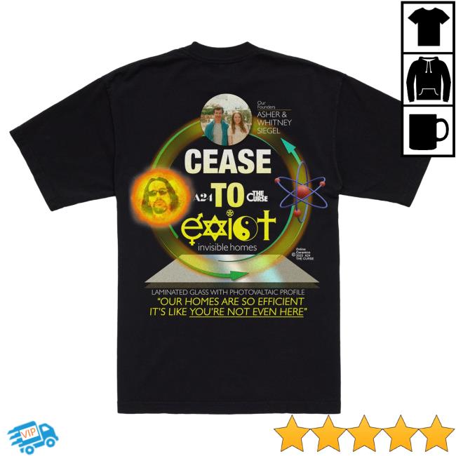Official A24 Merch Store A24 Films Online Ceramics X The Curse Cease To Exist Shirt New A24 Shop