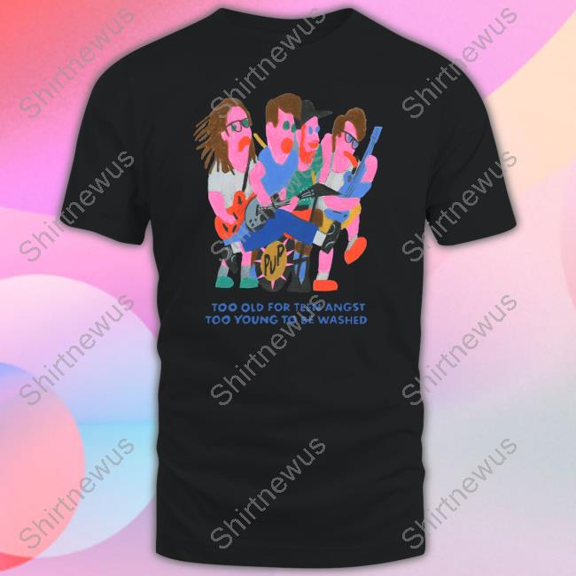 Pup The Band Merch Too Old For Teen Angst Too Young To Be Washed Hoodie