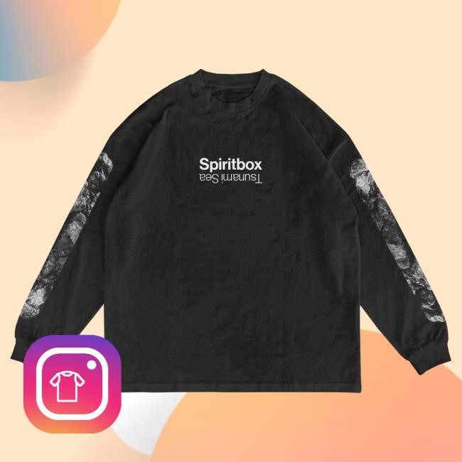 Official Spiritbox Merch Store Spiritbox Iconography Faded Black Long Sleeve T-Shirt