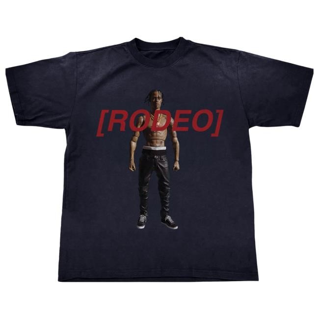 Official Travis Scott Rodeo 10 Years Action Figure Shirts TravisScott
