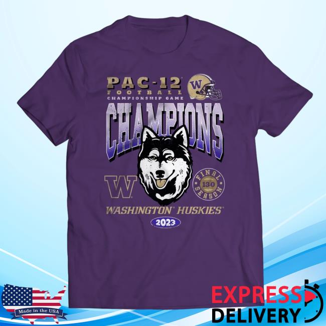 Washington Huskies 2023 Pac-12 Champions Dawgs On Top Shirt New
