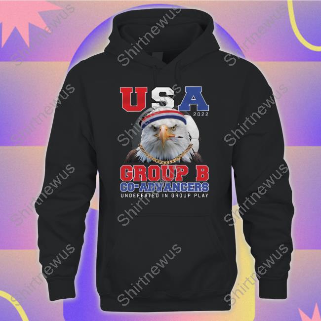 Barstool Sports Store Usa 2022 Group B Co-Advancers Undefeated In Group Play Shirt Undefeated Usa