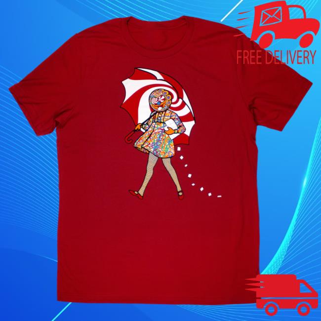 Slinger Apparel Store Shop Acid Eater Girl Tee Shirt Red Pyroscopic