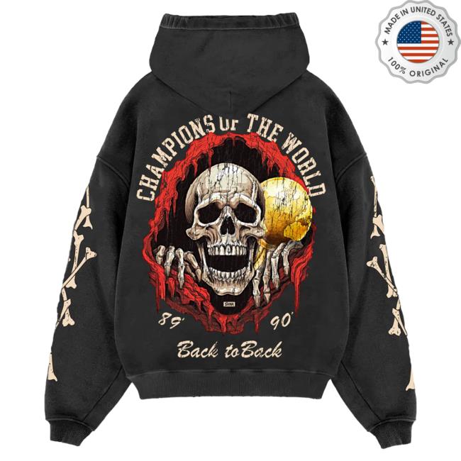 Official Sana Detroit Red Wings Sana Detroit Bad Boys Ripping Skeleton Sweaters - Black